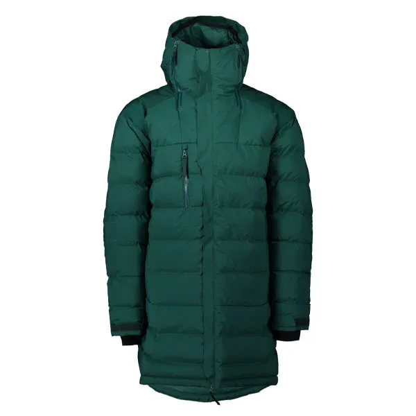 Pánska bunda POC M's oft Parka Moldanite Green Inovatívna syntetická izolácia využíva voľné vlákna pre pocit páperia a teplo. Má tiež vysoký loft a zostáva teplý aj vo vlhkých podmienkach. Ľahko sa oň stará, po praní a sušení v sušičke si zachováva svoju vzdušnosť. Skutočný zimný kabát, všetky zipsy sú ľahko ovládateľné aj v rukaviciach. Vopred ohnuté rukávy ponúkajú lepšiu voľnosť pohybu, zatiaľ čo veľké sieťované vrecká poskytujú priestor na okuliare, rukavice a ďalšie. Bezpečné vrecko na skipas je umiestnené tak, aby bolo vždy ľahké prejsť cez bariéry pred lyžiarskymi vlekmi. Nastaviteľná kapucňa s reflexným logom poskytuje ochranu pred živlami a zlepšuje viditeľnosť. Kapucňa je dostatočne veľká na to, aby sa dala použiť s prilbou a poskytuje funkčnosť na svahu aj mimo neho.ň Polstrovaná parka poskytuje ľahkú a hrejivú izoláciu. Praktické prvky zahŕňajú zosilnené ramená pre odolnosť pri prenášaní lyží a klinové zipsy s laserom vyrezávaným vetraním na golieri, aby nositeľ dostal viac priestoru a lepšiu reguláciu teploty okolo krku.
